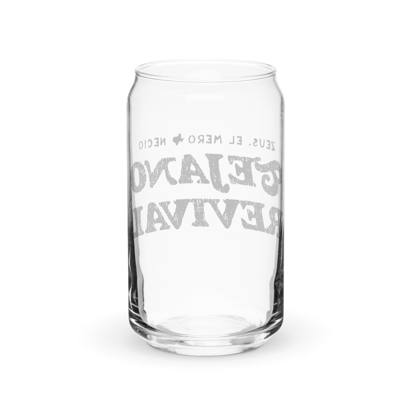 Tejano Revival Can-Shaped Glass