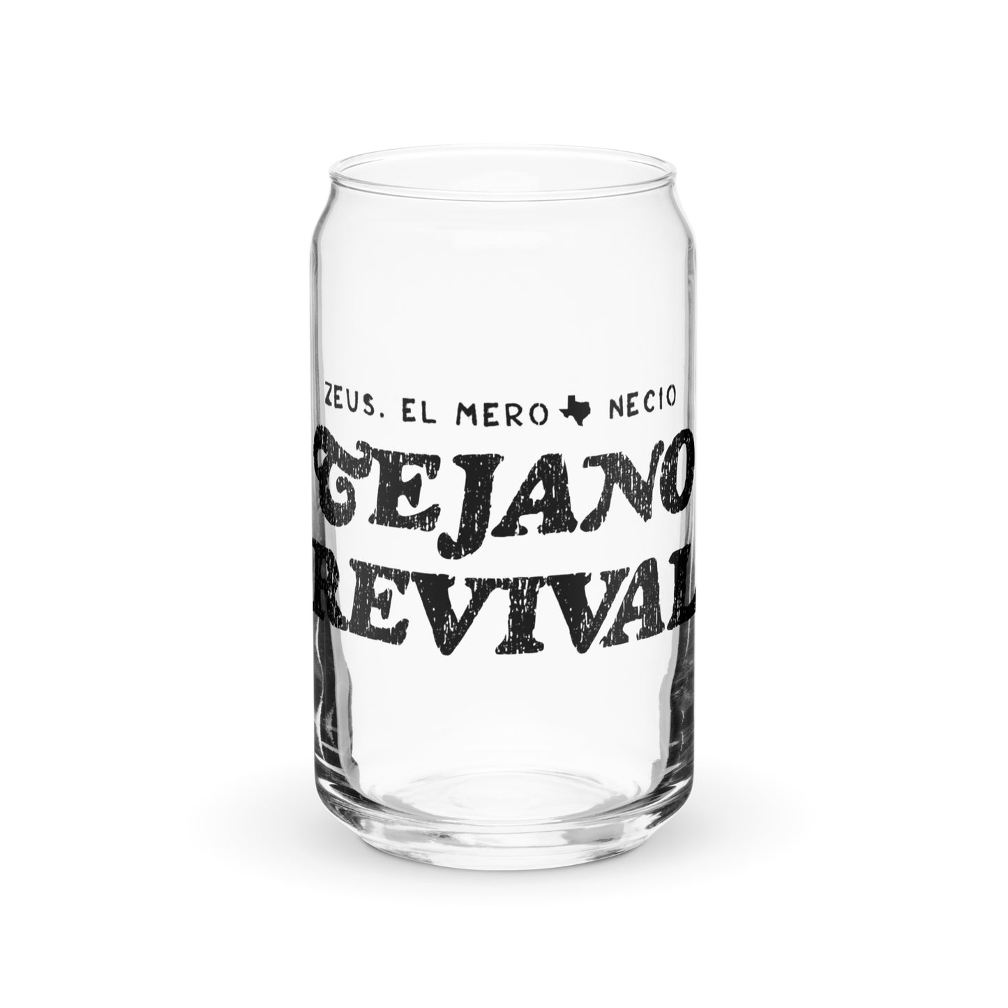 Tejano Revival Can-Shaped Glass