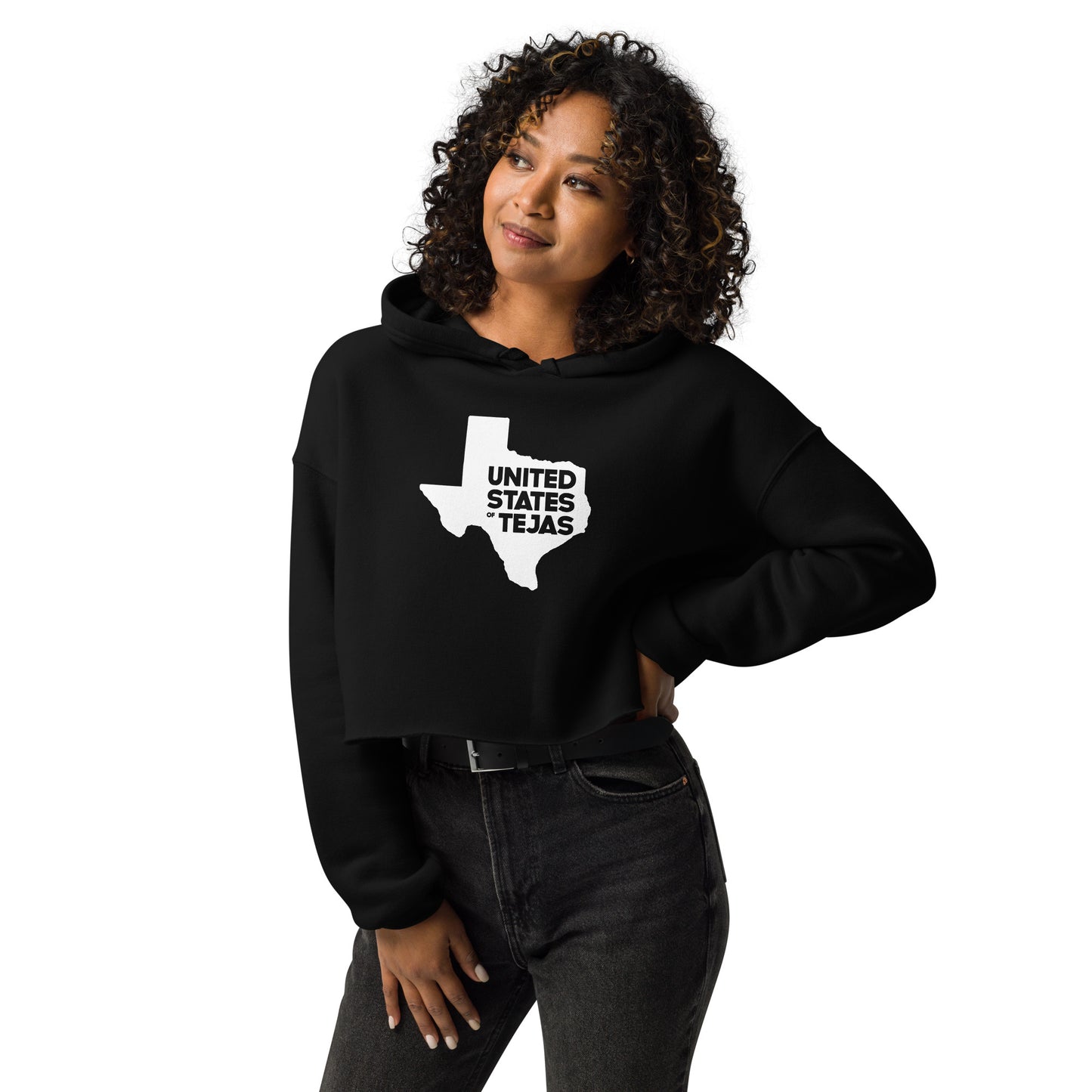 United States of Tejas Crop Hoodie