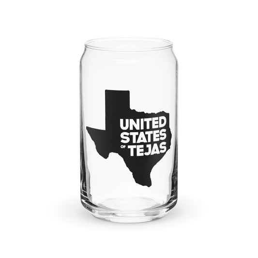 United States of Tejas Can-Shaped Glass