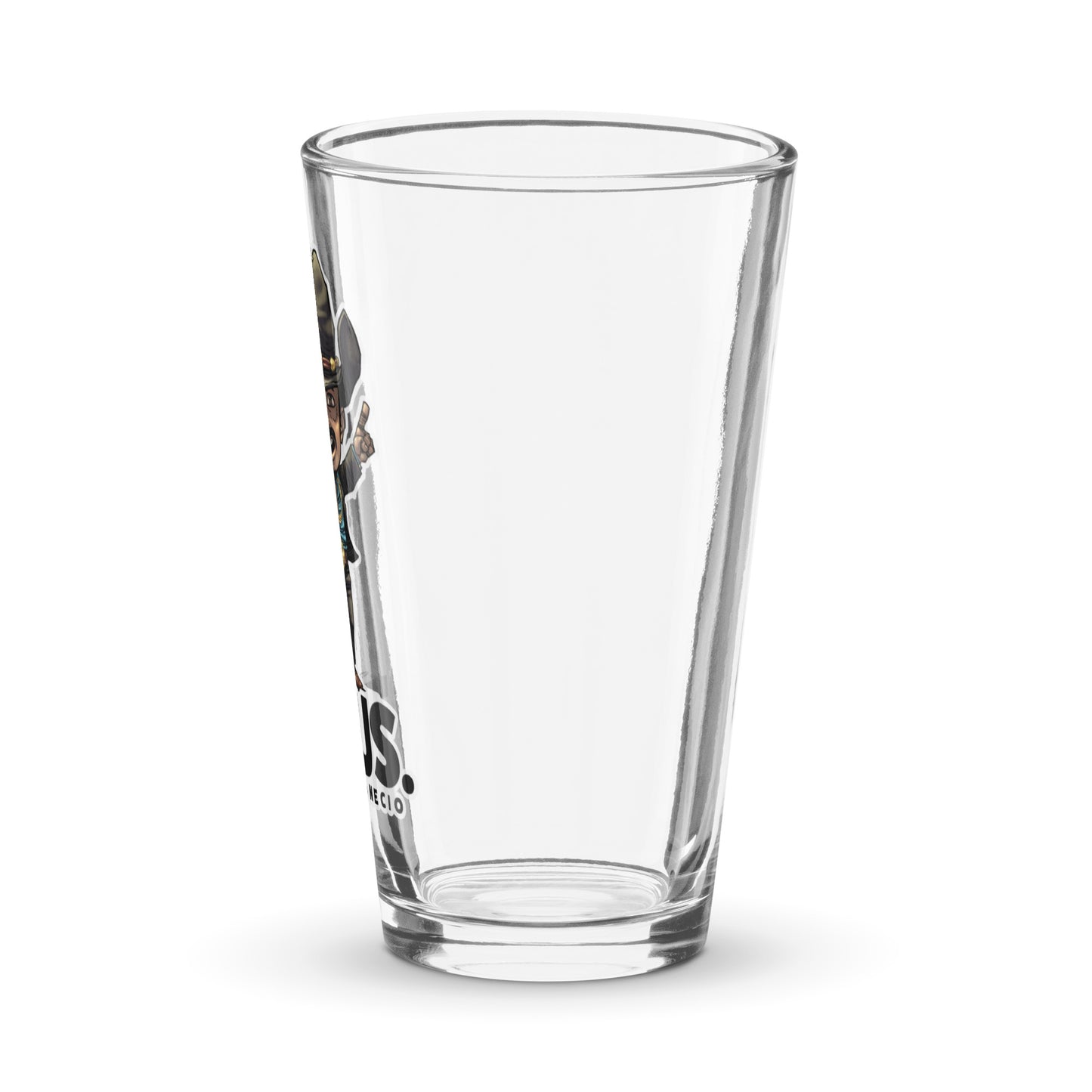 Zeus Cartoon Pint Glass